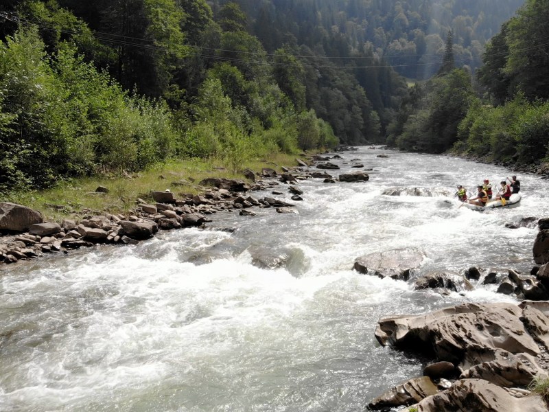 a river running through a body of water